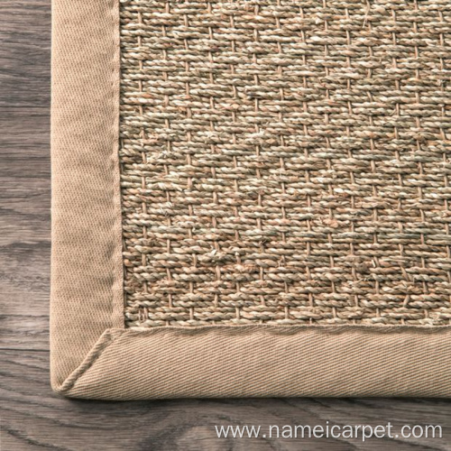 Natural fiber seagrass rug door mats